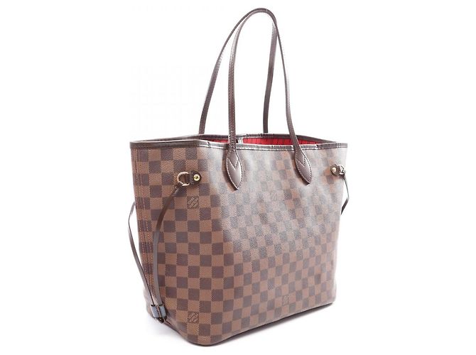Sac Cabas Louis Vuitton Neverfull MM Marron Damier ebène - vue 2