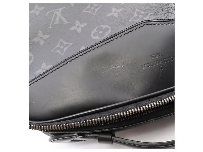 Marsupio Louis Vuitton Monogram Eclipse Nero - vista 9