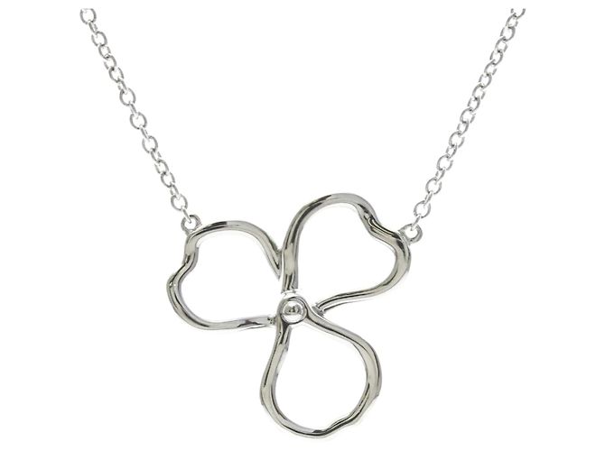 Autre Marque Collana Tiffany Open Paper Flower Argento - vista 2