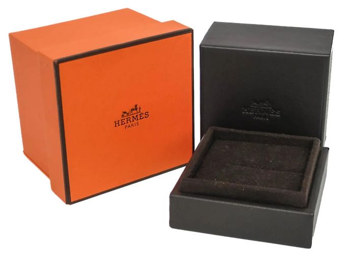 Ring Hermès Bague Hermes H Dunkle Diamond Doré - vue 10