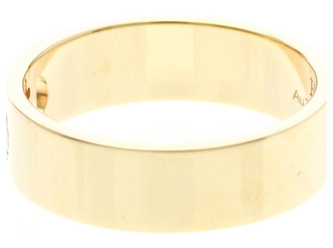 Ring Hermès Bague Hermes H Dunkle Diamond Doré - vue 5