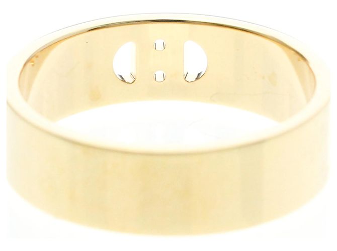 Ring Hermès Bague Hermes H Dunkle Diamond Doré - vue 6