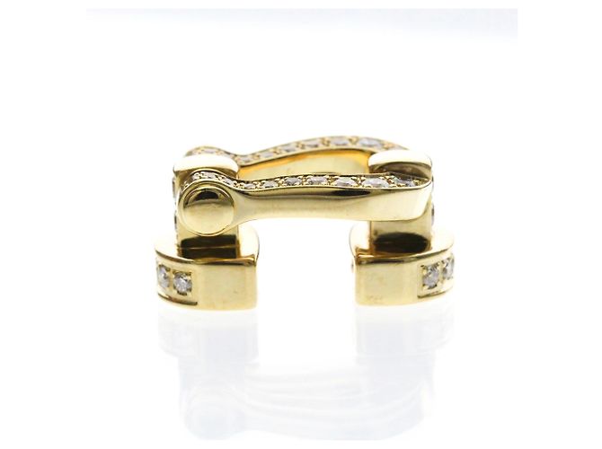 Bracelet Fred Force 10 Diamants Modèle Medium Doré - vue 12