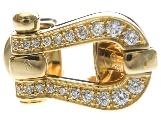 Bracelet Fred Force 10 Diamants Modèle Medium Doré - vue 13