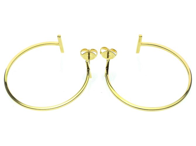 Autre Marque Orecchini a cerchio Tiffany T-wire in oro 18K D'oro - vista 3