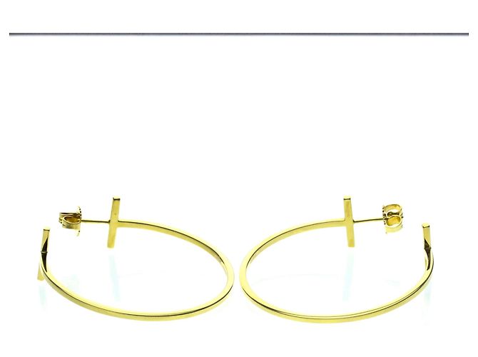 Autre Marque Orecchini a cerchio Tiffany T-wire in oro 18K D'oro - vista 5