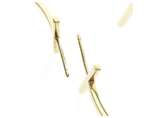 Autre Marque Orecchini a cerchio Tiffany T-wire in oro 18K D'oro - vista 7