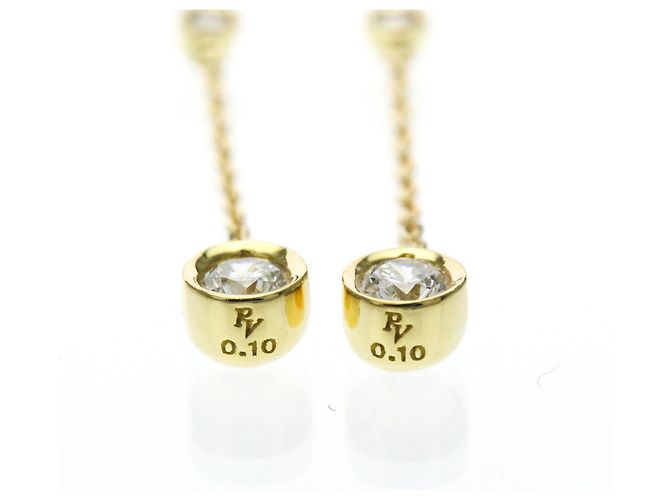 Autre Marque Orecchini a goccia Ponte Vecchio in oro 18K e diamanti D'oro - vista 3