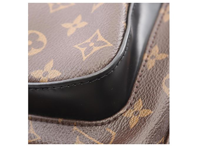 Zaino/Borsa Louis Vuitton Josh Monogram Macassar Marrone Nero - vista 6