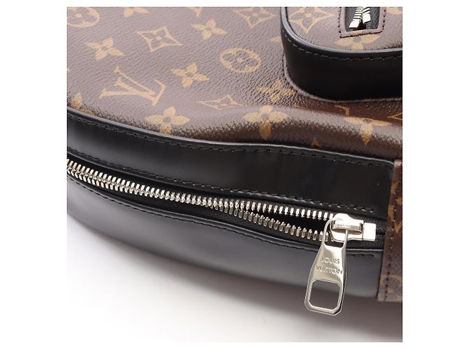 Zaino/Borsa Louis Vuitton Josh Monogram Macassar Marrone Nero - vista 7