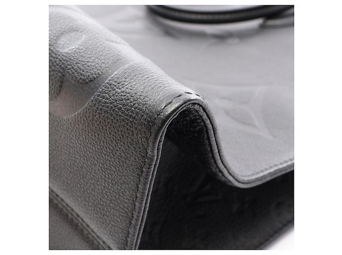 Borsa Tote Louis Vuitton OnTheGo GM Monogram Empreinte Noir Nero - vista 7