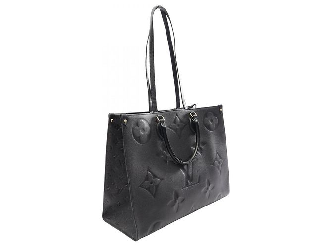 Borsa Tote Louis Vuitton OnTheGo GM Monogram Empreinte Noir Nero - vista 2