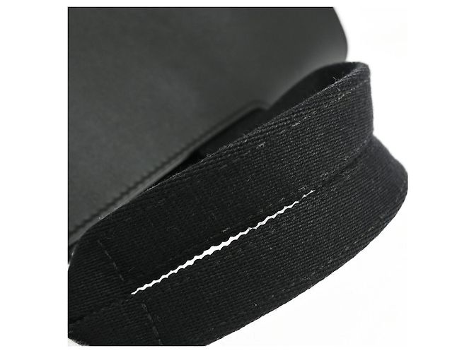 Hermès Hermes Valparaiso Toile and Leather PM Nero - vista 5