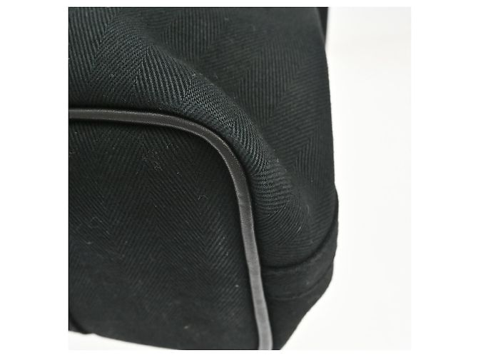 Hermès Hermes Valparaiso Toile and Leather PM Nero - vista 6