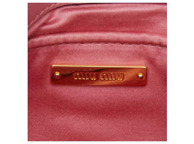 Borsa a tracolla Miu Miu Madras con catena Rosa - vista 9