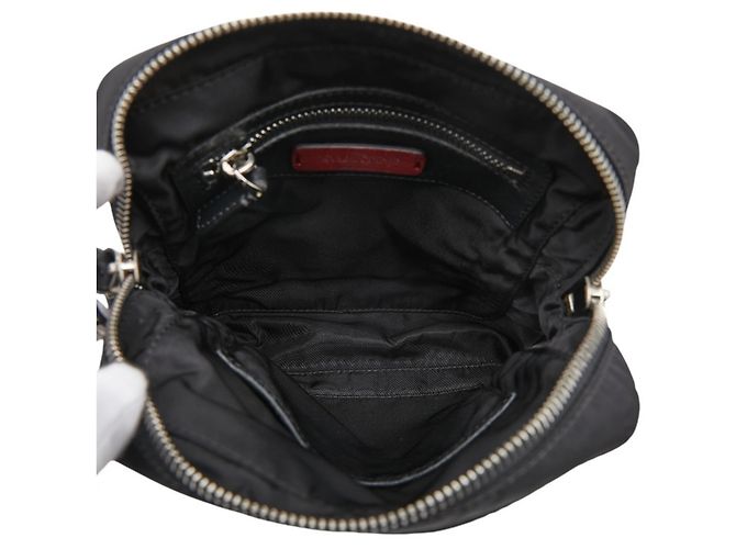 Borsa a tracolla con borchie Valentino Logo Nero - vista 7