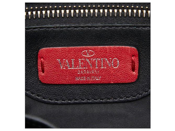 Borsa a tracolla con borchie Valentino Logo Nero - vista 8