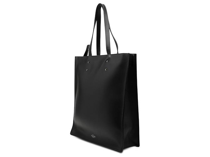 Borsa Tote con borchie e stampa logo Valentino Nero - vista 2