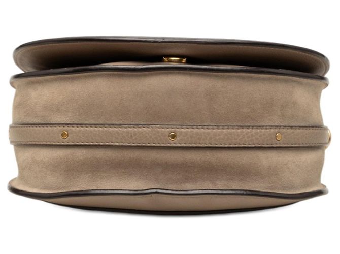 Bolso Chloé Nile en piel y ante beige - vista 3