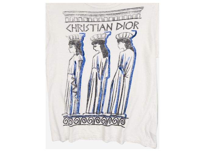 Camiseta con estampado gráfico Dior Cruise 2022 ‘Athens’ Blanco - vista 3