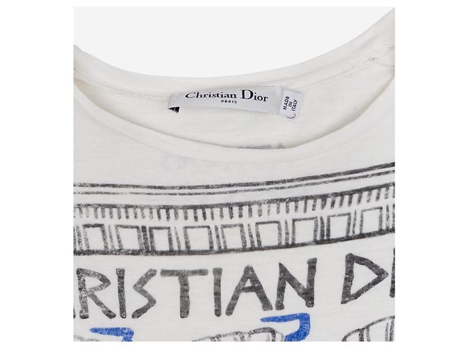 Camiseta con estampado gráfico Dior Cruise 2022 ‘Athens’ Blanco - vista 4