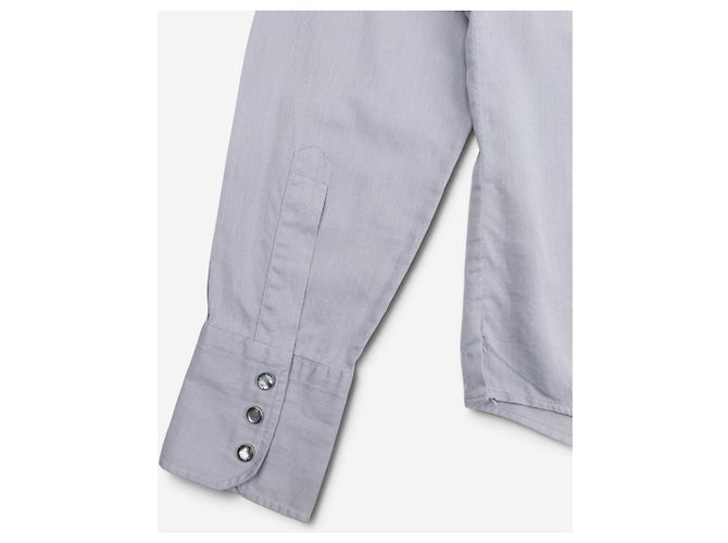 Camicia Western Cowboy con bottoni di perla Gucci by Tom Ford AW97 Grigio - vista 7