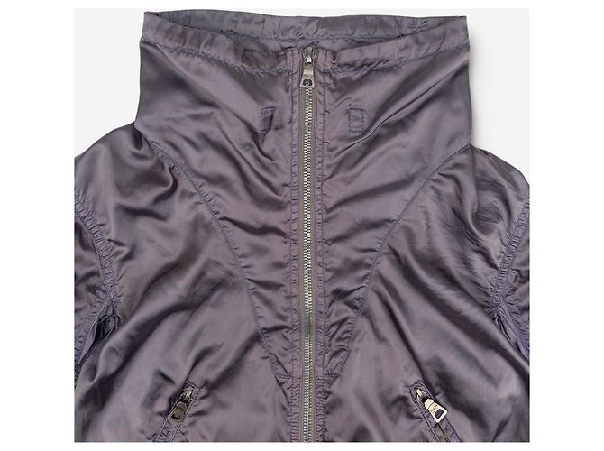 Prada 2000s Bondage Flight Parachute Jacket Grey - view 3