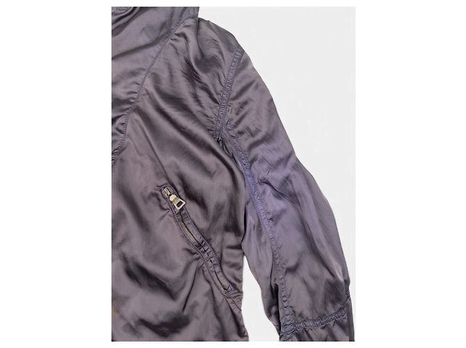 Prada 2000s Bondage Flight Parachute Jacket Grey - view 4