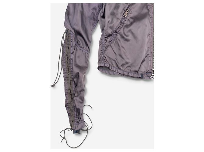 Prada 2000s Bondage Flight Parachute Jacket Grey - view 5