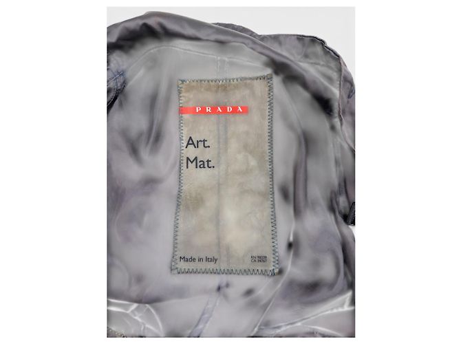 Prada 2000s Bondage Flight Parachute Jacket Grey - view 7