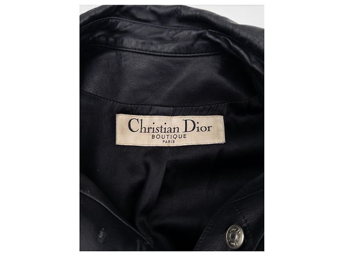 Autre Marque Dior by Galliano SS04 Bondage Punk Lederjacke Schwarz - Ansicht 7