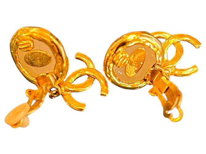 Pendientes Chanel CC Golden - vista 5