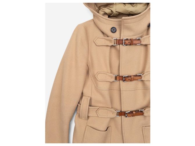 Prada Kurz-Dufflecoat Jacke aus den 2000ern Beige - Ansicht 5