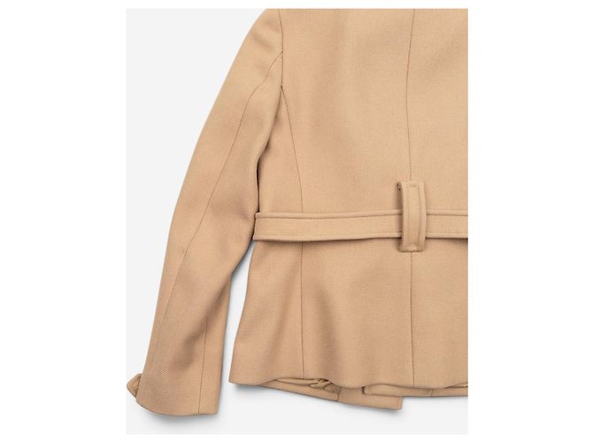 Prada Kurz-Dufflecoat Jacke aus den 2000ern Beige - Ansicht 6
