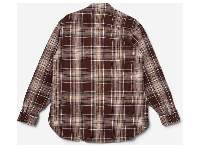 Camicia a bottoni in flanella a quadri Gucci by Alessandro Michelle Marrone - vista 6