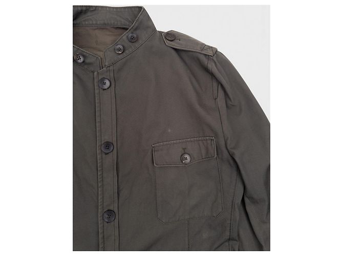 Gucci by Tom Ford 2000s Multi-Pocket Military Field Jacket Green - view 3