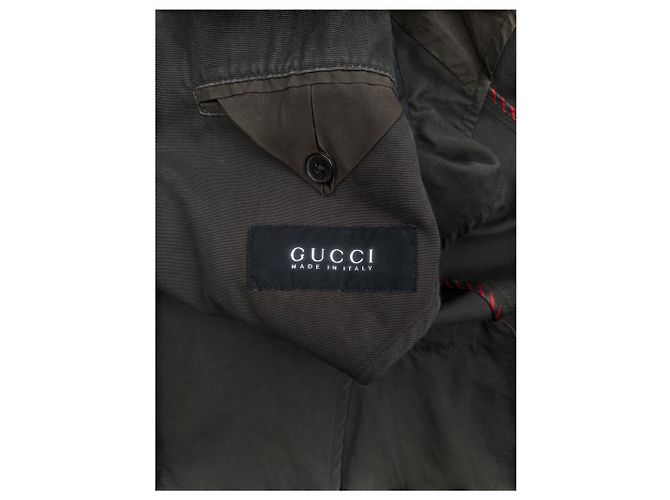 Gucci by Tom Ford 2000s Multi-Pocket Military Field Jacket Green - view 8