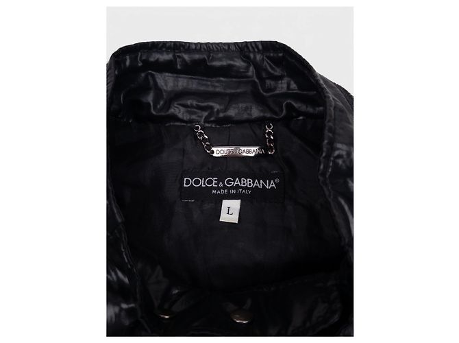 Giacca Puffer Biker Dolce & Gabbana anni 2000 Nero - vista 8