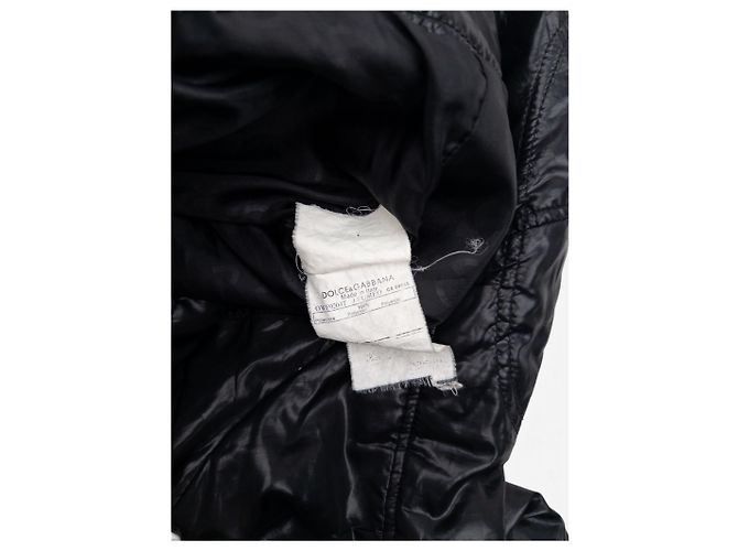Giacca Puffer Biker Dolce & Gabbana anni 2000 Nero - vista 9