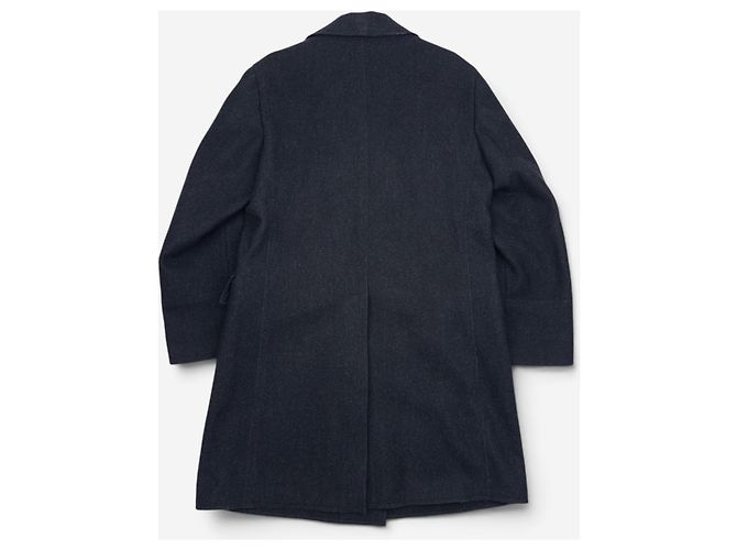 Double Prada zweireihiger Mantel aus den 2000ern Marineblau - Ansicht 2