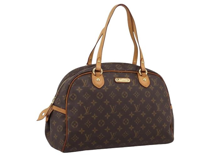 Louis Vuitton Montorgueil Monogram Canvas GM Marrom - vista 3