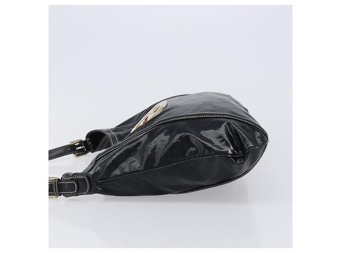 Gucci Britt Web Hobo Dialux Coated Canvas Medium Noir - vue 4