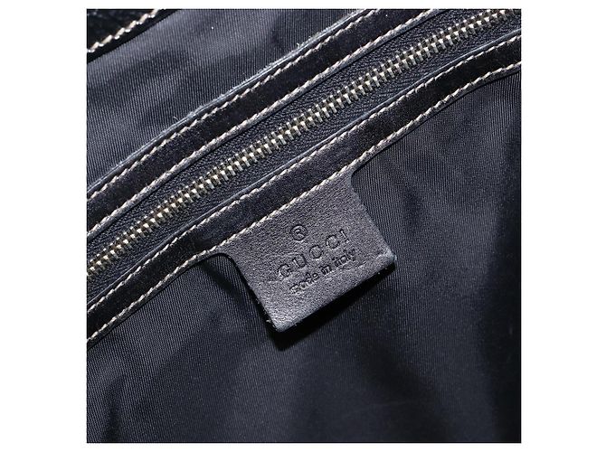 Gucci Britt Web Hobo Dialux Coated Canvas Medium Noir - vue 6