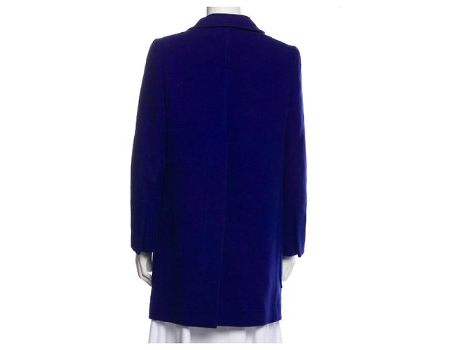 Carven Abrigo cruzado de algodón azul - vista 9