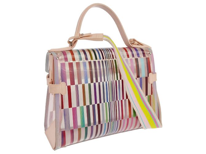 Delvaux The Eye Catcher Tempete Top Handle Multicolor PVC GM Multicolore - vista 2