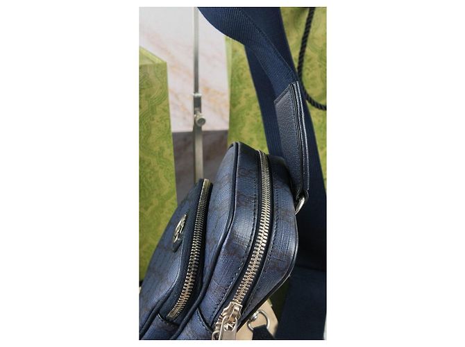 Gucci GG Supreme Schultertasche Dunkelblau Monogramm - Ansicht 10