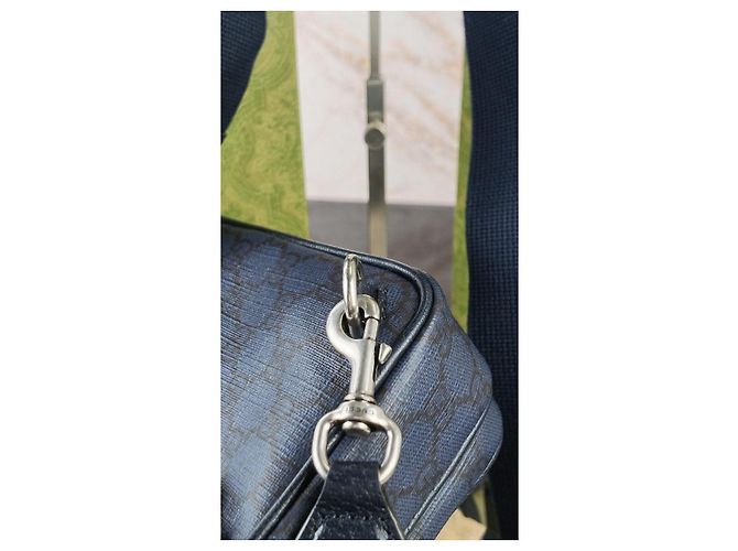 Gucci GG Supreme Schultertasche Dunkelblau Monogramm - Ansicht 13
