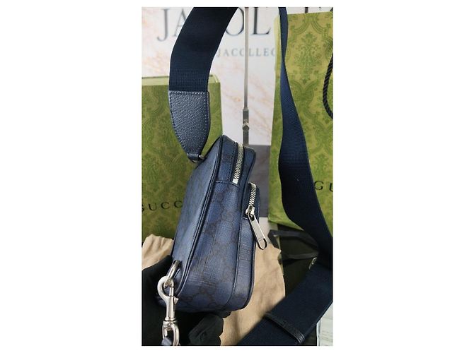 Gucci GG Supreme Schultertasche Dunkelblau Monogramm - Ansicht 14