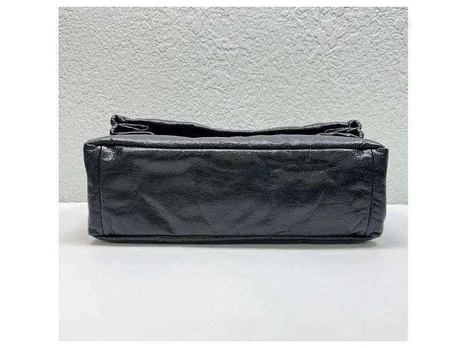 BB Chain Balenciaga Monaco BB Borsa a Catena in Pelle Nera Nero - vista 5