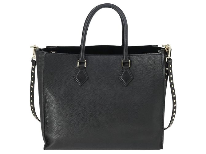 Valentino Garavani Rockstud Open Leather Medium Schwarz - Ansicht 2